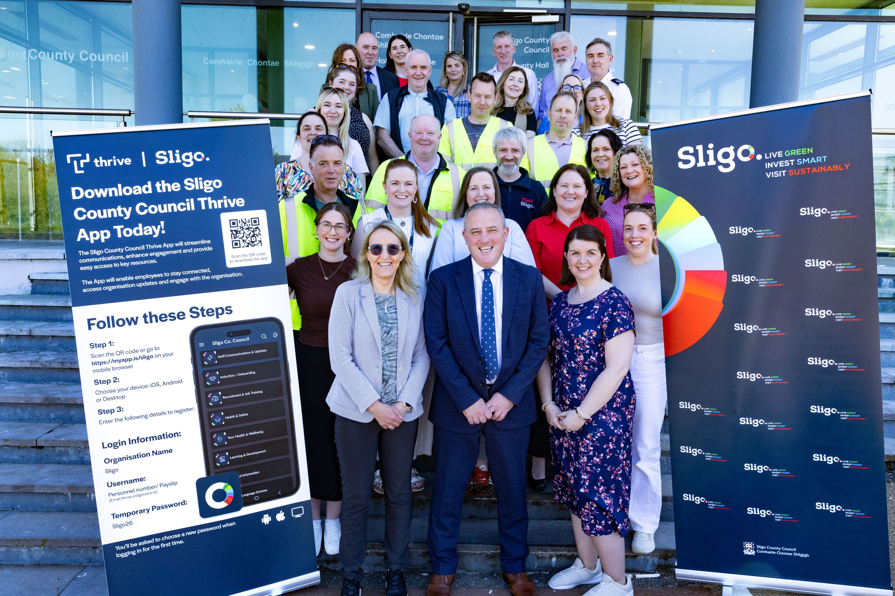 Sligo County Council Celebrates National Workplace Wellbeing Day & Launches Thrive App